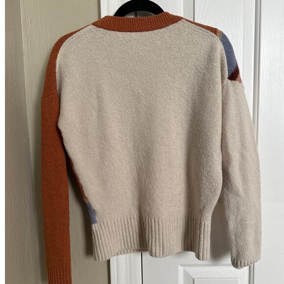 Madewell Striped Lyford Pullover Sweater in Coziest Textured Yarn Small - Picture 5 of 8